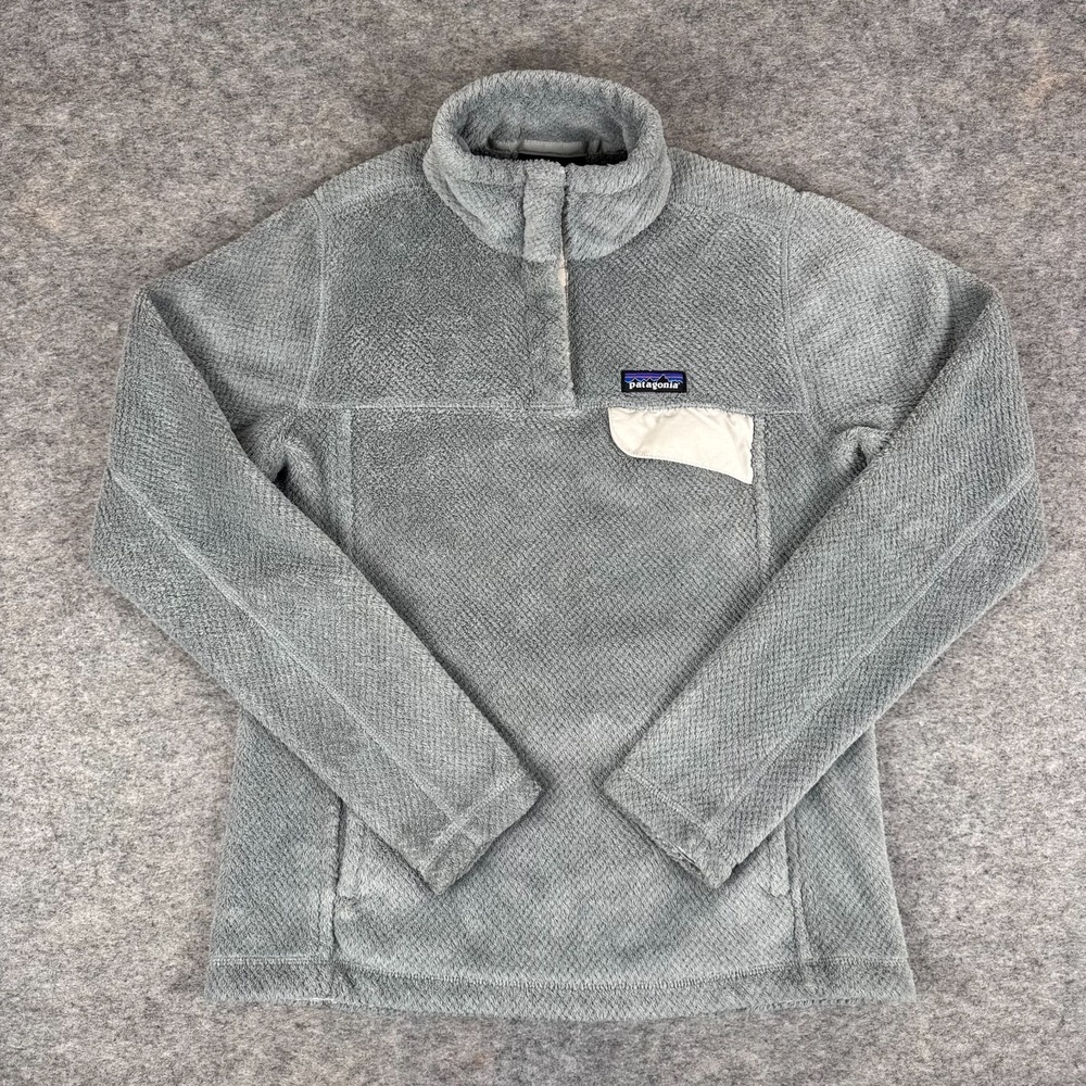 Patagonia Re-Tool Snap T Fleece Pullover Polartec‎ 25443 Gray Womens Medium M *